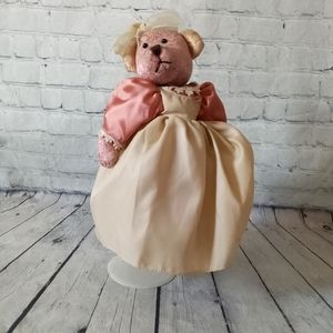 EUC Dan Dee Victorian Teddy Bear on stand